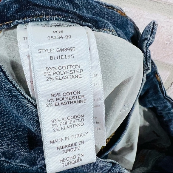 Good American Good Waist High Rise Skinny Jeans in Blue 195 Size 4/27 - Picture 8 of 8